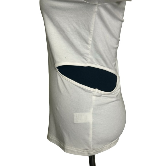 MOTF white off shoulder long sleeves cut out top size Large - Picture 6 of 9